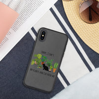 Plants and Cats Biodegradable phone case