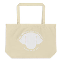 Happiest Place on Earth - Dog Large organic tote bag