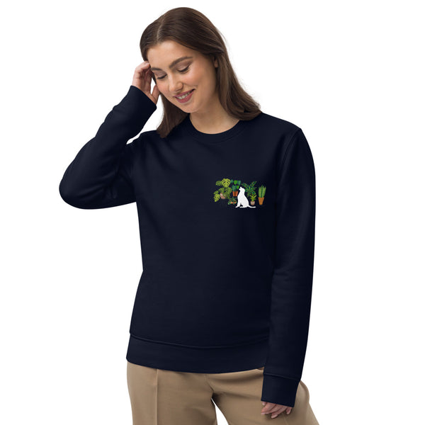 Unisex Dog and Plants eco sweatshirt